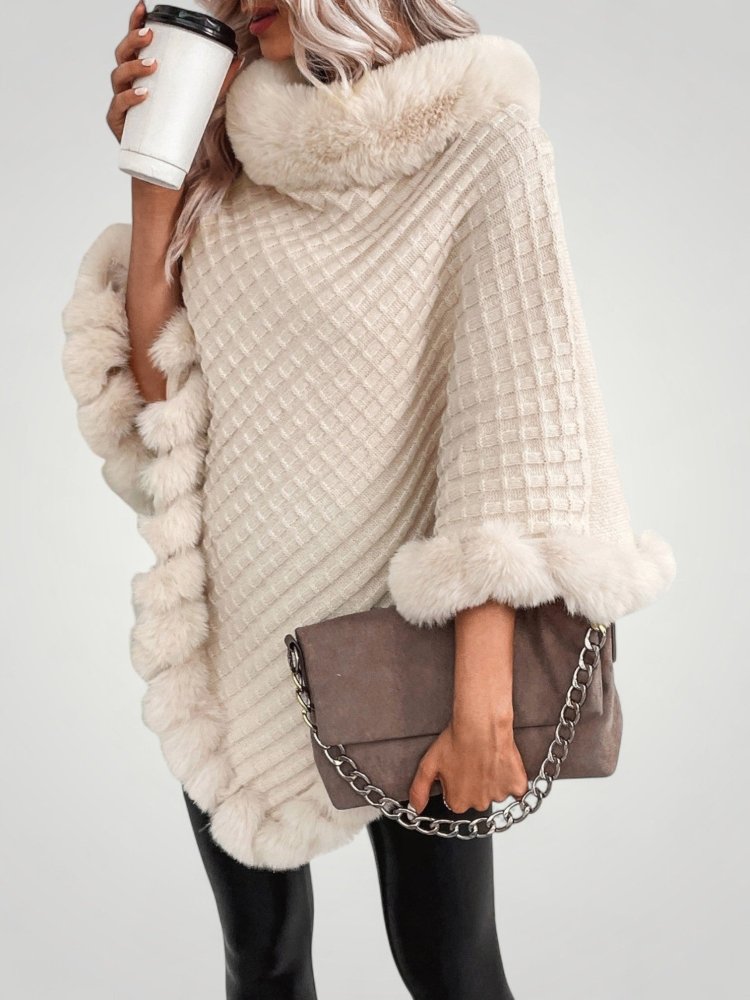 Poncho d'Hiver Élégant et Confortable 4 - Mode Lumière