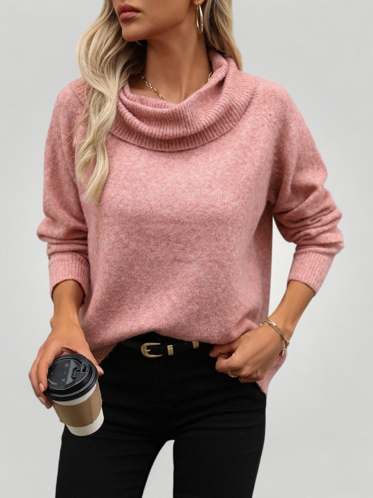Pull Ample Chic au Col Roulé 4 - Mode Lumière