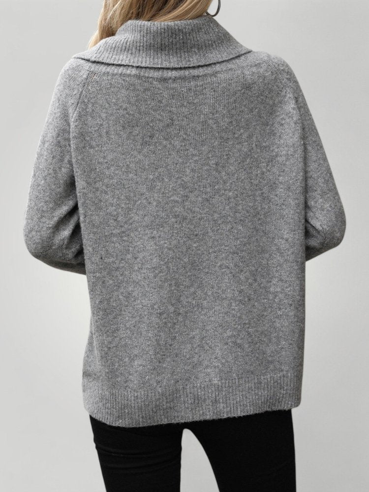 Pull Ample Chic au Col Roulé 9 - Mode Lumière