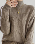 Pull Ample Épais au Col Rond Confortable 3 - Mode Lumière