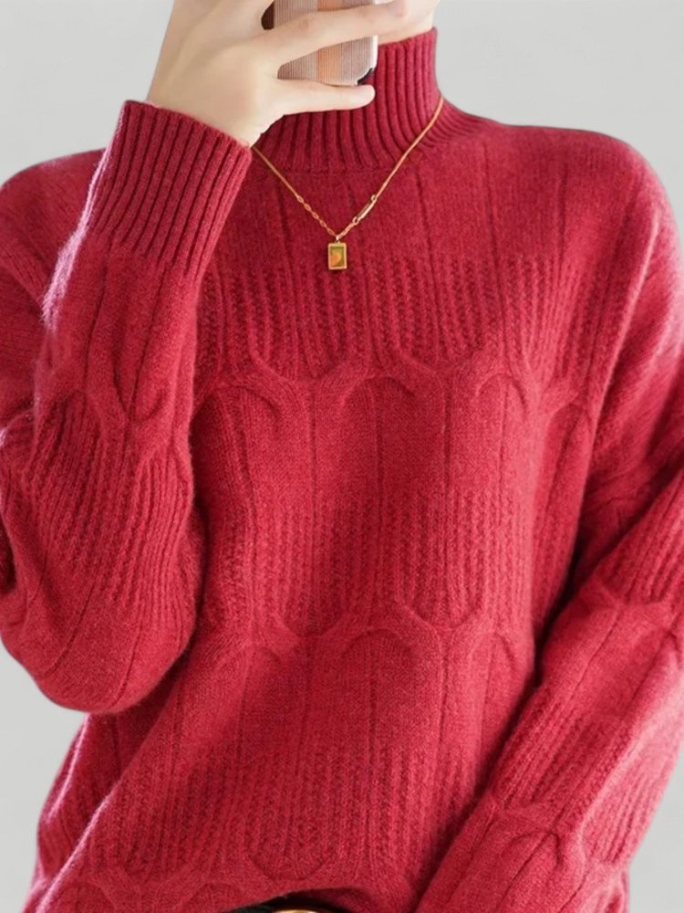 Pull Ample Épais au Col Rond Confortable 4 - Mode Lumière