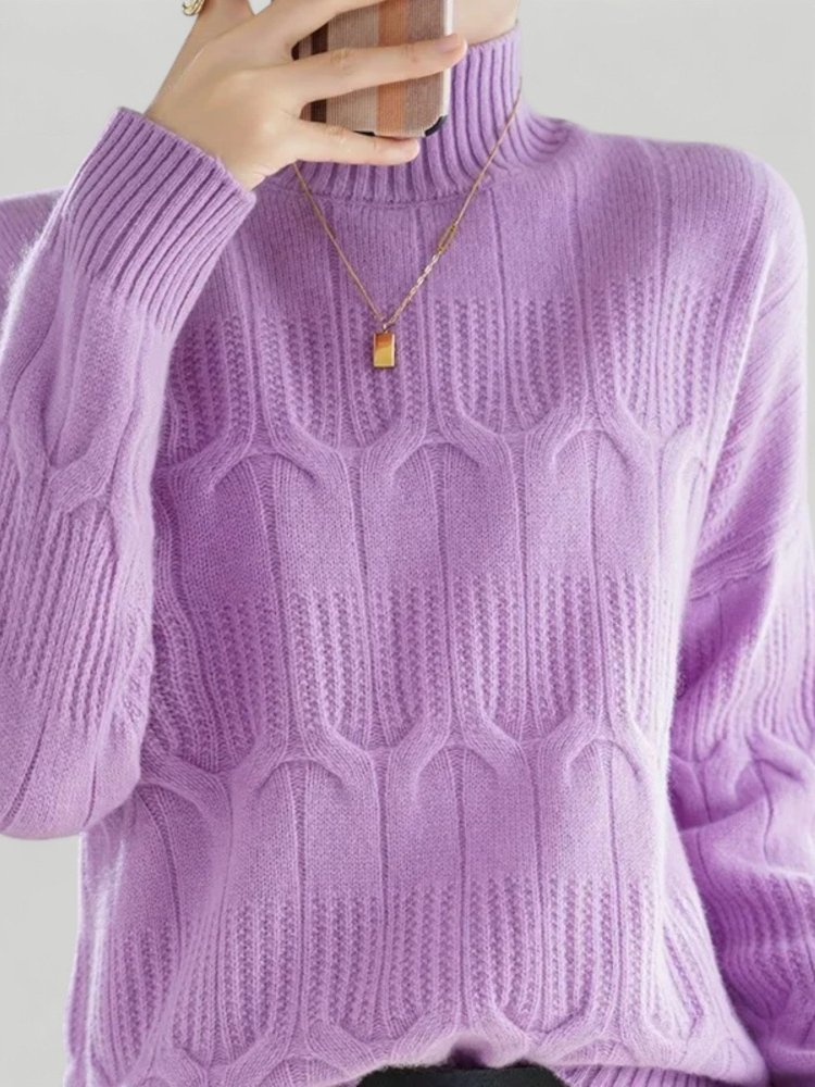 Pull Ample Épais au Col Rond Confortable 5 - Mode Lumière