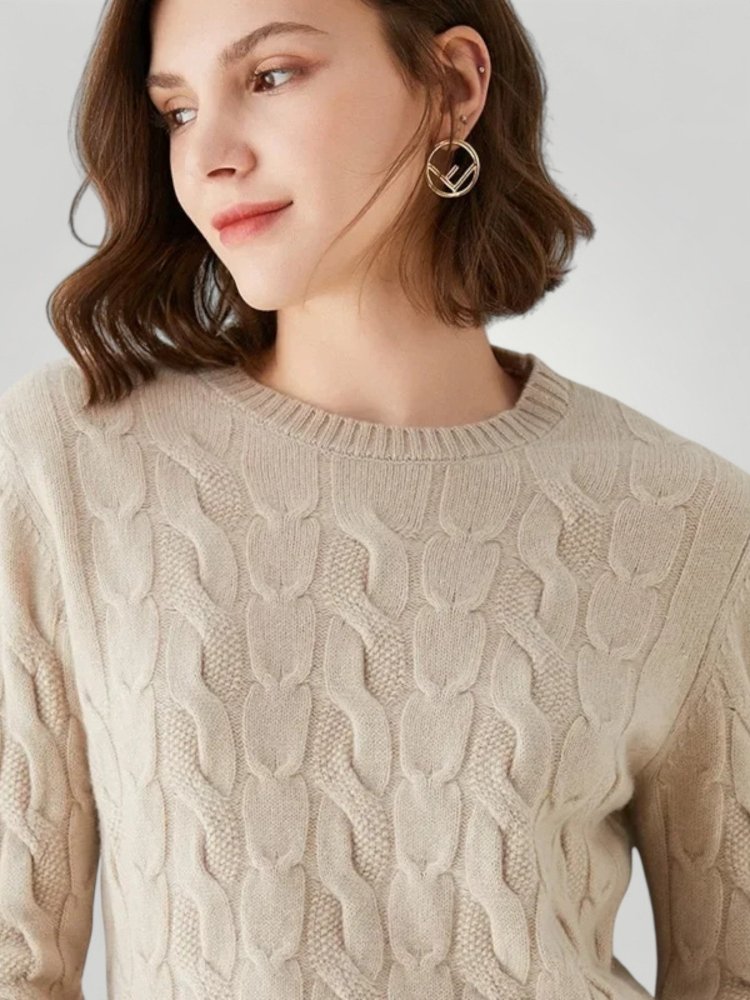 Pull Ample à Col Rond Élégant 1 - Mode Lumière