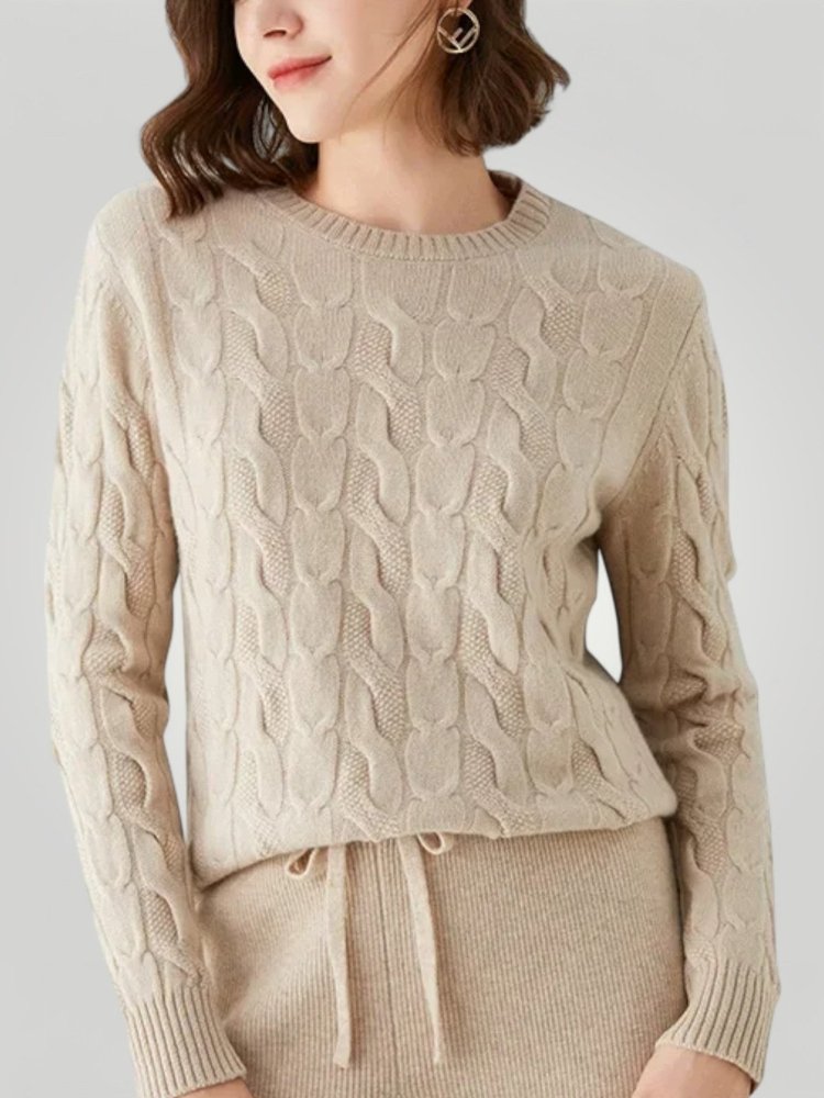Pull Ample à Col Rond Élégant 2 - Mode Lumière