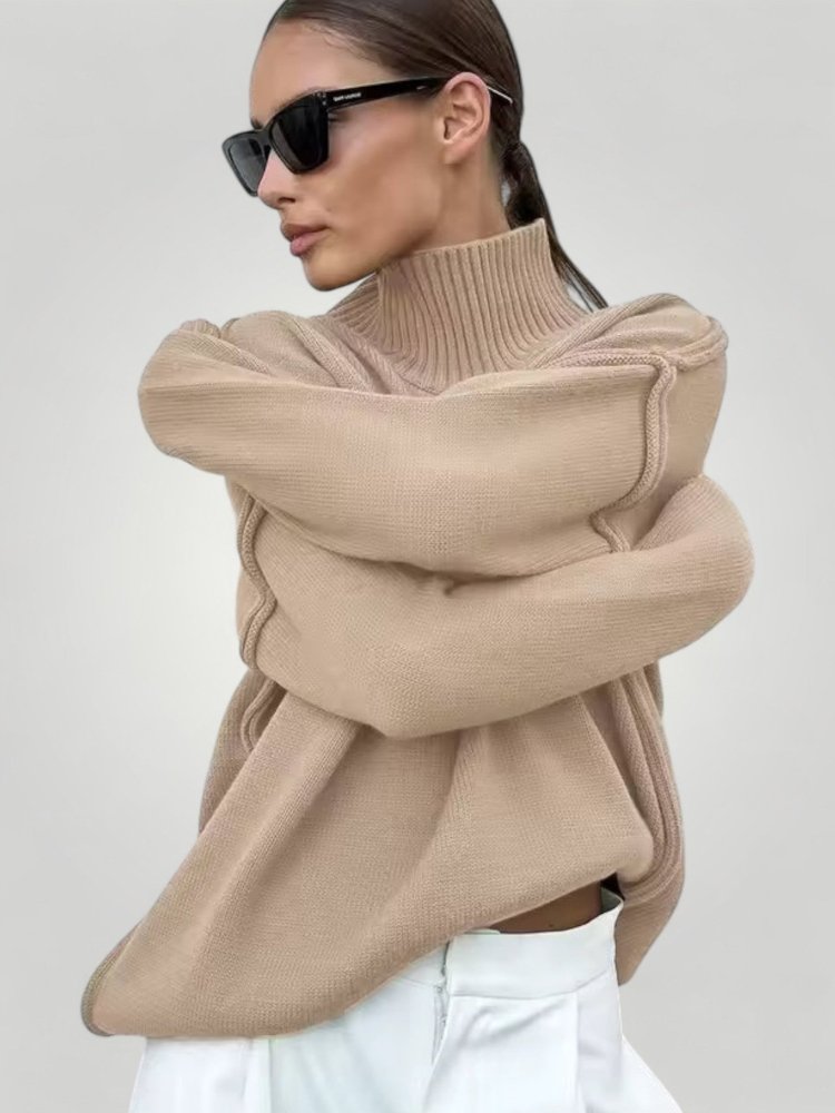 Pull Ample à Col Roulé Élégant 4 - Mode Lumière