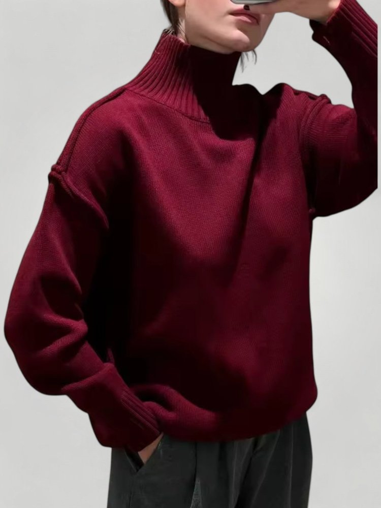 Pull Ample à Col Roulé Élégant 5 - Mode Lumière