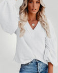 Pull Ample à Col V Élégant 1 - Mode Lumière