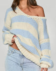 Pull Ample à Rayures Élégantes 4 - Mode Lumière