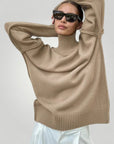Pull Ample au Col Roulé Confortable 1 - Mode Lumière
