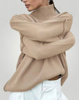 Pull Ample au Col Roulé Confortable 2 - Mode Lumière