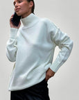 Pull Ample au Col Roulé Confortable 3 - Mode Lumière