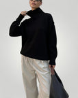 Pull Ample au Col Roulé Confortable 7 - Mode Lumière