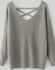 Pull Ample avec Dos Ouvert et Lacets 3 - Mode Lumière