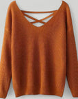 Pull Ample avec Dos Ouvert et Lacets 5 - Mode Lumière