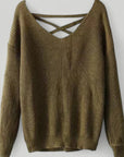 Pull Ample avec Dos Ouvert et Lacets 1 - Mode Lumière