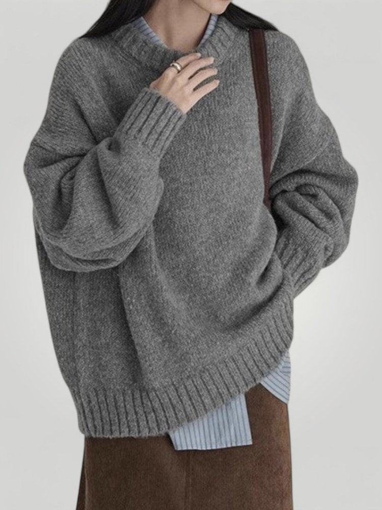 Pull Ample en Maille Côtière Confortable 1 - Mode Lumière