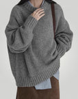 Pull Ample en Maille Côtière Confortable 1 - Mode Lumière