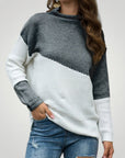 Pull Bicolore Élégant et Confortable 3 - Mode Lumière