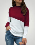 Pull Bicolore Élégant et Confortable 5 - Mode Lumière