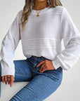 Pull Décontracté Chic en Tricot Doux 2 - Mode Lumière