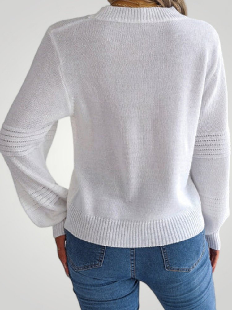 Pull Décontracté Chic en Tricot Doux 3 - Mode Lumière