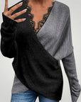 Pull Chic à Motif Croisé Confortable 1 - Mode Lumière