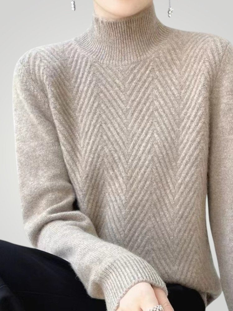 Pull Classique à Rayures Grises Confortable 4 - Mode Lumière