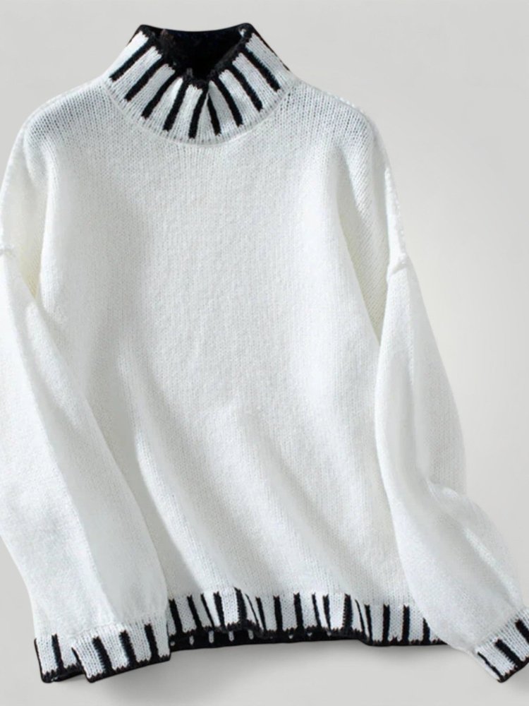 Pull Col Montant Élégant pour Femme 5 - Mode Lumière