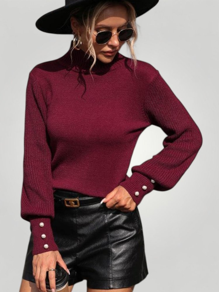 Pull Col Roulé Élégant au Style Chic 1 - Mode Lumière
