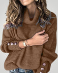 Pull à Col Roulé Élégant avec Détails Chics 9 - Mode Lumière