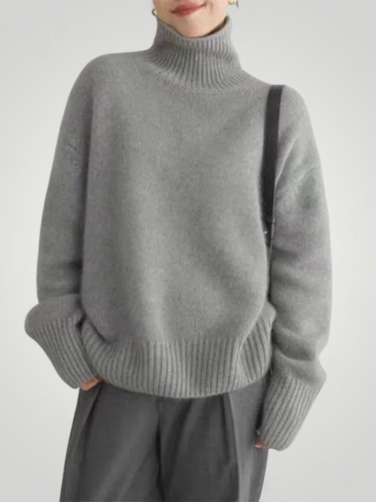 Pull Col Roulé en Cachemire Élégant 3 - Mode Lumière