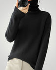 Pull Col Roulé en Cachemire Élégant 2 - Mode Lumière