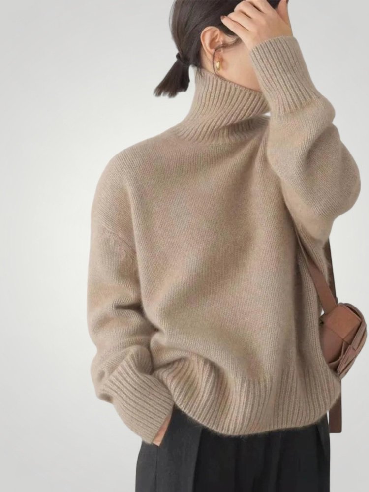 Pull Col Roulé en Cachemire Élégant 5 - Mode Lumière