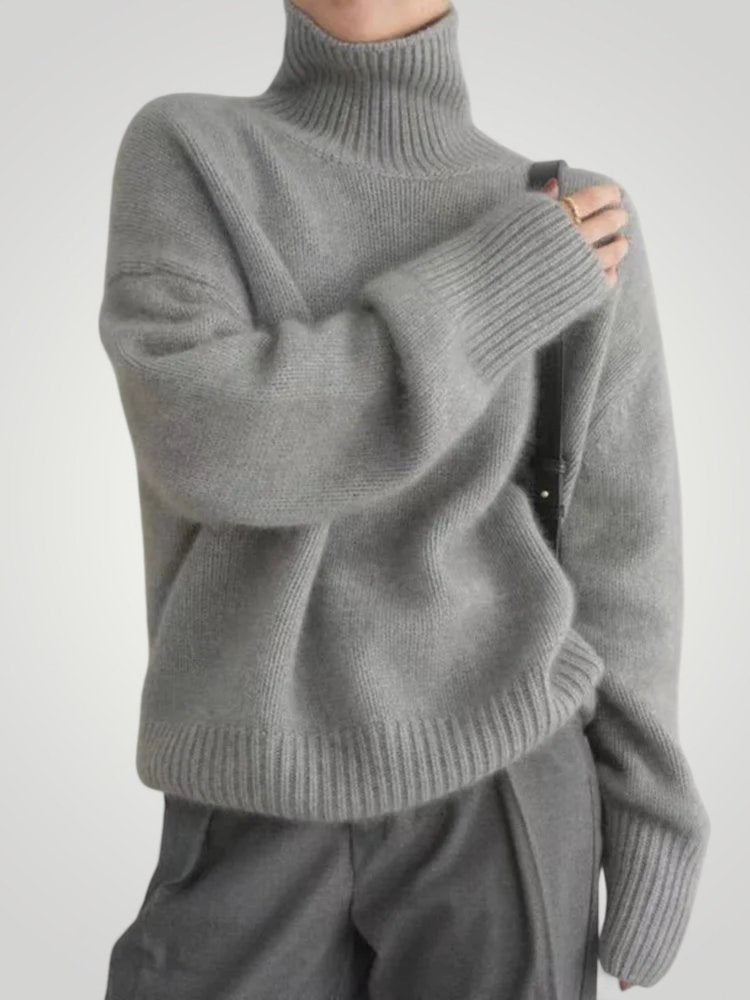 Pull Col Roulé en Cachemire Élégant 4 - Mode Lumière