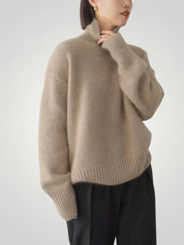 Pull Col Roulé en Cachemire Élégant 6 - Mode Lumière