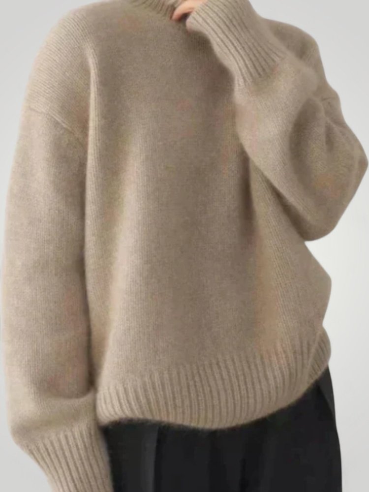 Pull Col Roulé en Cachemire Doux Élégant 5 - Mode Lumière