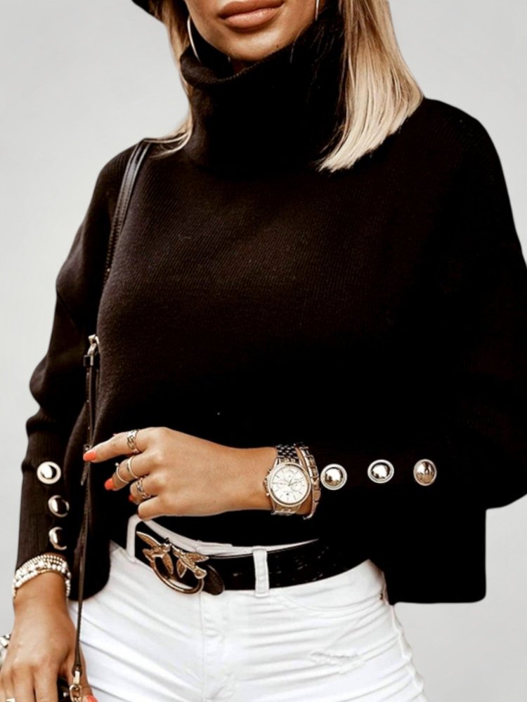 Pull à Col Roulé Élégant en Mélange de Laine 4 - Mode Lumière