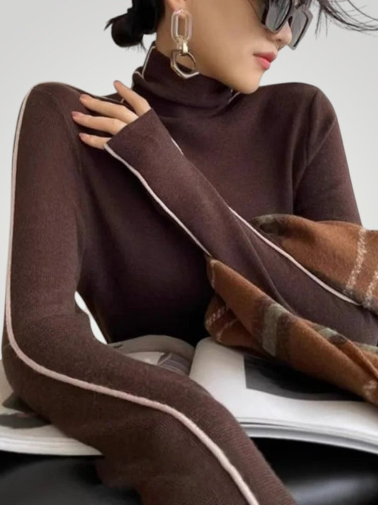 Pull à Col Roulé Élégant et Confortable 1 - Mode Lumière