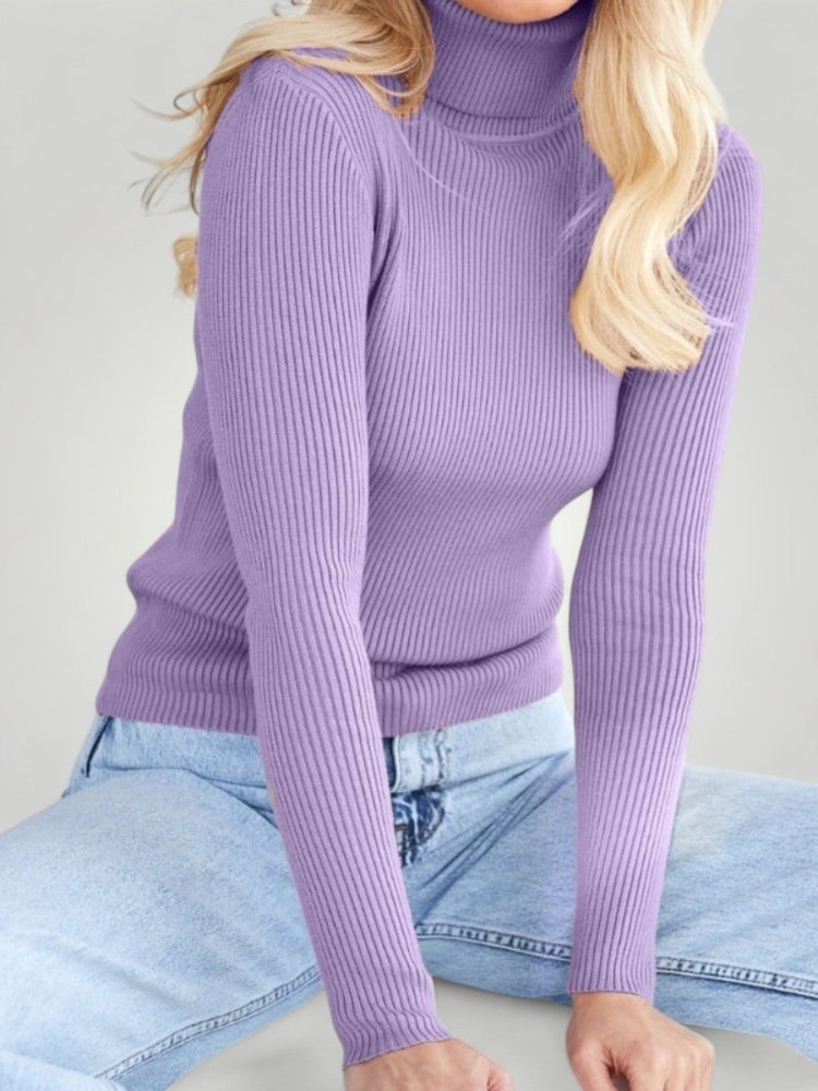 Pull Col Roulé Femme Élégant et Confortable 1 - Mode Lumière