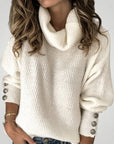 Pull Col Roulé Femme Élégant et Confortable 1