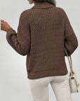 Pull Col Roulé Noir Femme Élégant et Confortable 2 - Mode Lumière
