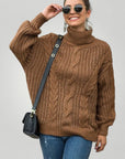 Pull Col Roulé Oversize Chic 2 - Mode Lumière