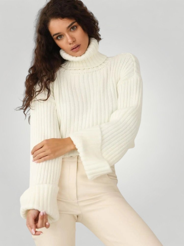 Pull Court à Col Roulé Élégant 3 - Mode Lumière
