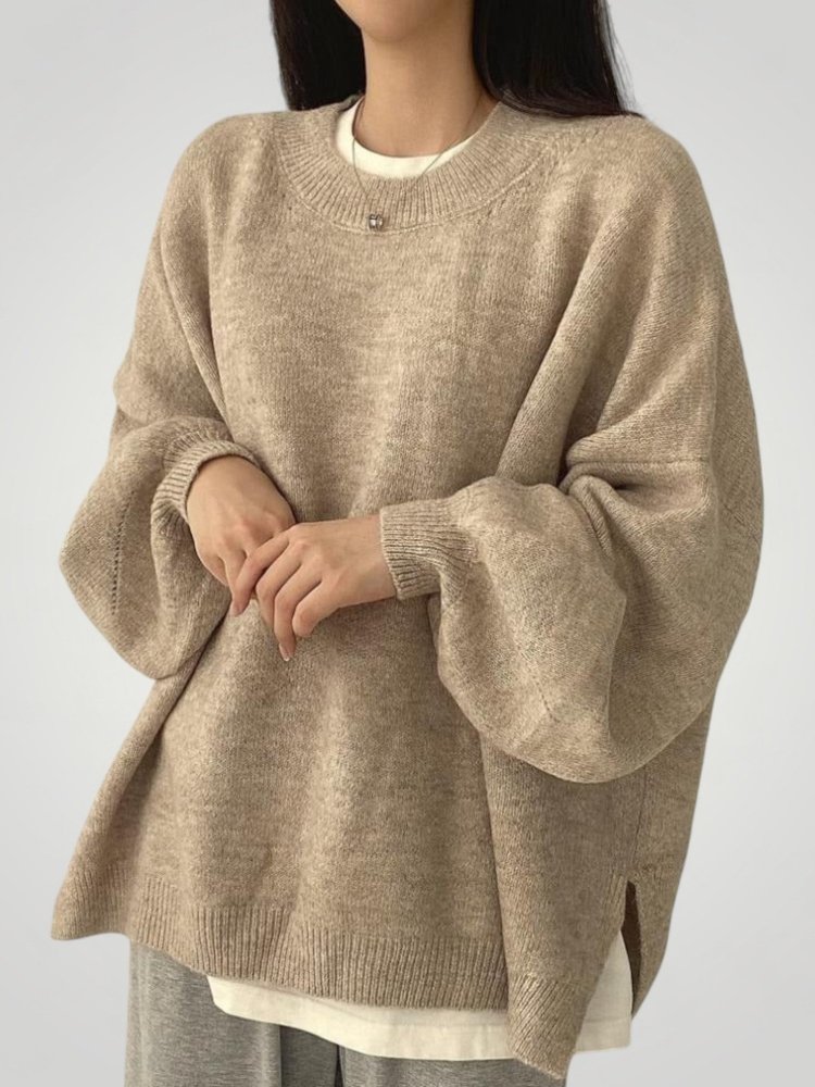 Pull Décontracté Élégant à Manches Lanterne 1 - Mode Lumière