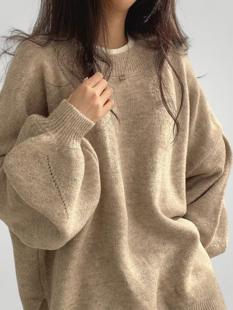 Pull Décontracté Élégant à Manches Lanterne 2 - Mode Lumière