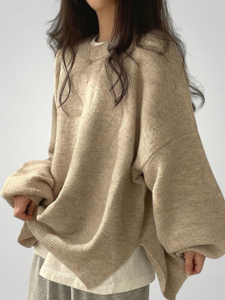 Pull Décontracté Élégant à Manches Lanterne 3 - Mode Lumière