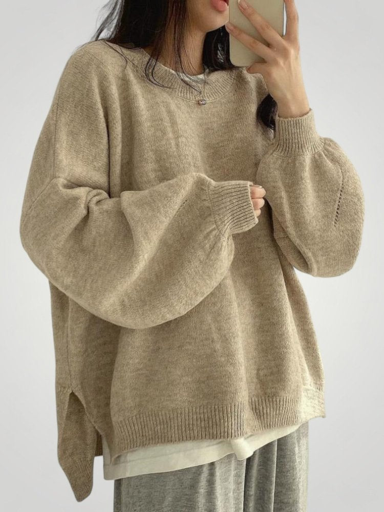 Pull Décontracté Élégant à Manches Lanterne 4 - Mode Lumière