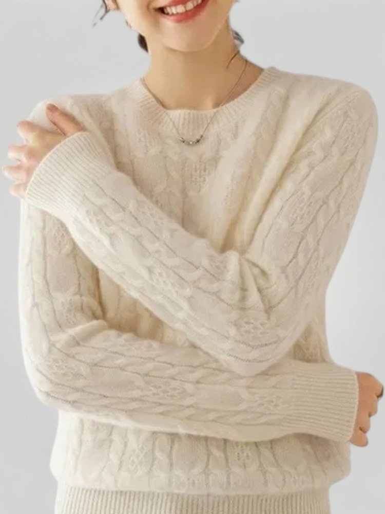 Pull Décontracté à Col Rond Chaleureux 4 - Mode Lumière