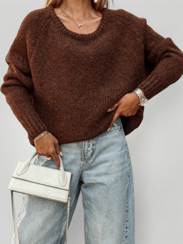 Pull Décontracté à Encolure Ronde Confortable 3 - Mode Lumière