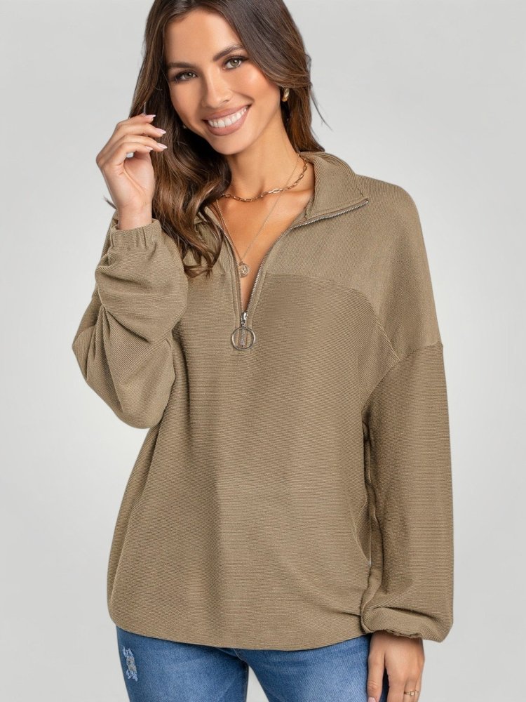 Pull Demi - Zip Élégant et Confortable 1 - Mode Lumière